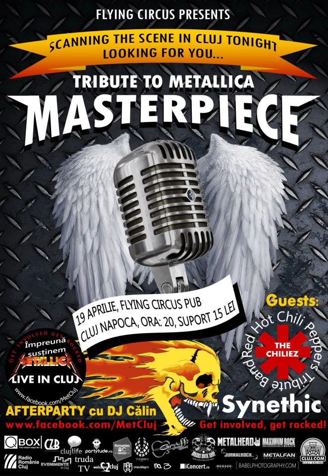 Masterpiece (Tribut Metallica) sustine un concert in Cluj-Napoca